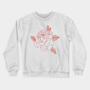 Red rose Crewneck Sweatshirt